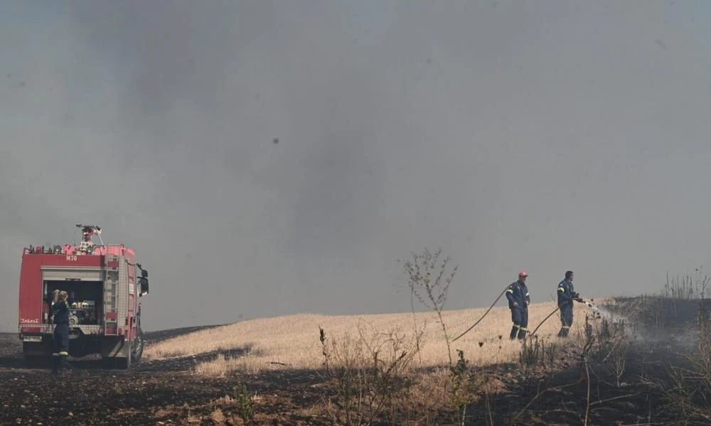 Φωτιά στην Αστυπάλαια - Επιχείρηση σε χώρο απορριμμάτων